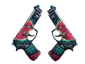 Dual Berettas | Melondrama (Battle-Scarred)