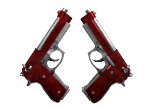 Dual Berettas | Hemoglobin (Minimal Wear)