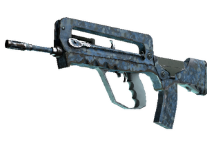 FAMAS | Cyanospatter (Field-Tested)