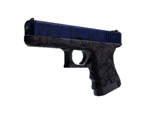 Glock-18 | Blue Fissure (Minimal Wear)